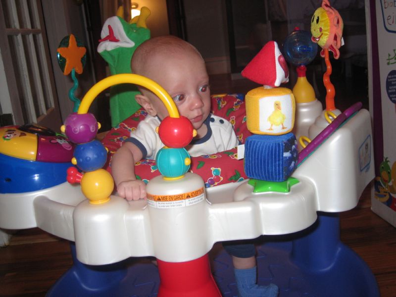 Sebastian in the exosaucer for the first time
